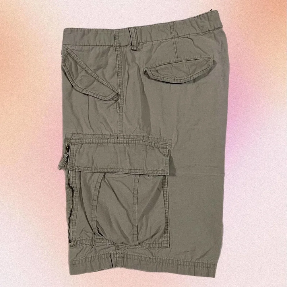 Chaps Cotton Summer Khaki/Tan Cargo Shorts 34 - Picture 1 of 5